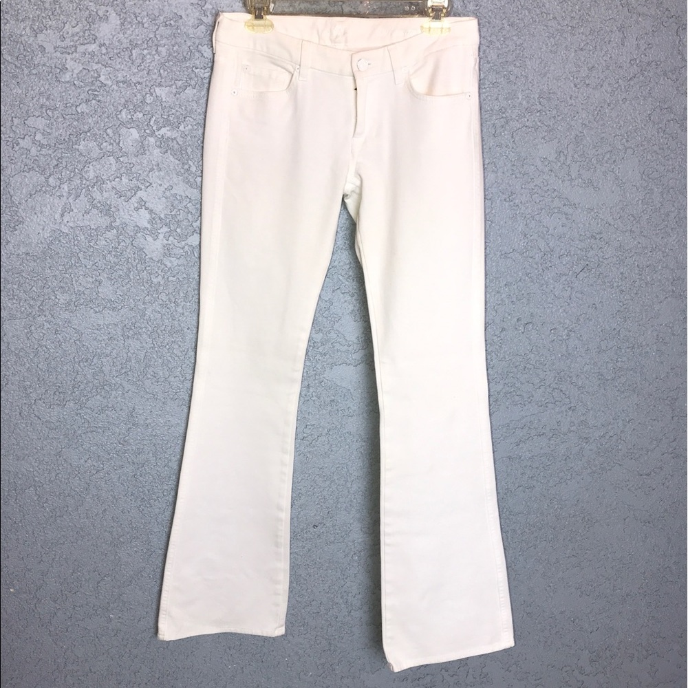 7 For All Mankind Jeans White Stretch Denim